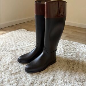 Burberry Black and Brown Women's Boots